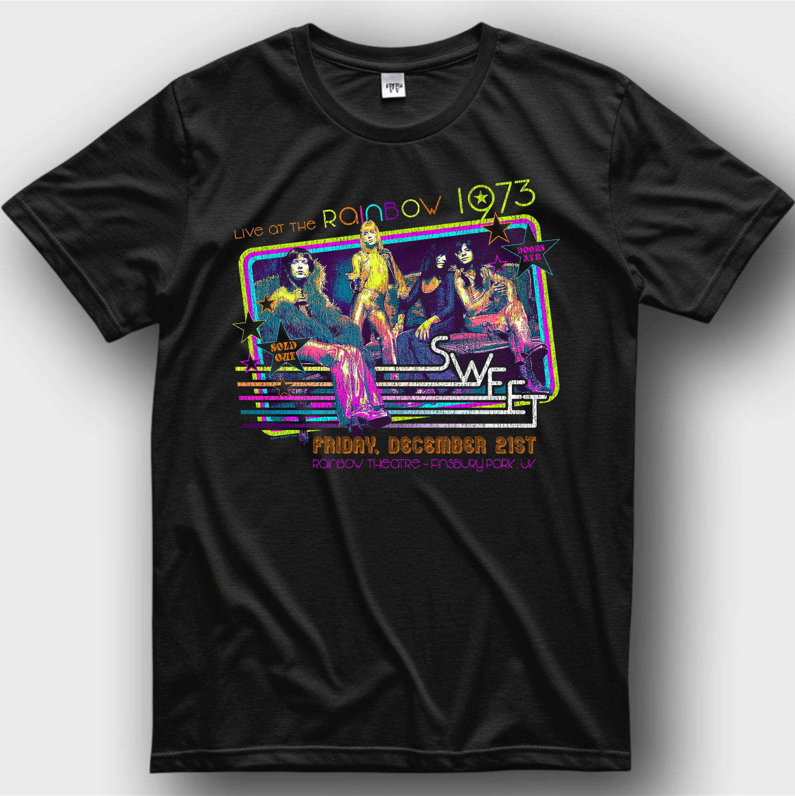 The Sweet - Live at The Rainbow 1973 Shirt