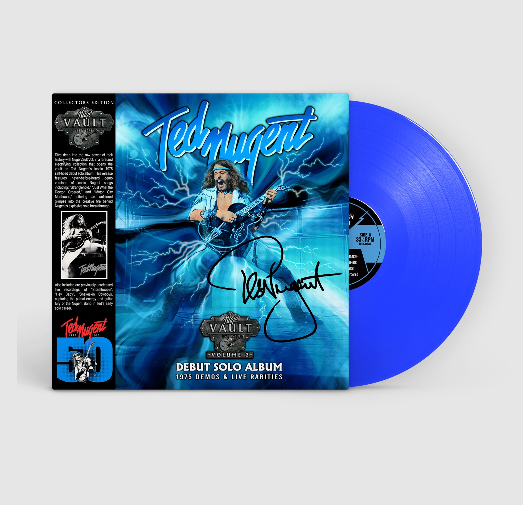 Ted Nugent - Nuge Vault VOL. 2 - 1975 Demos & Live Rarities ~ SIGNED vinyl by TED NUGENT